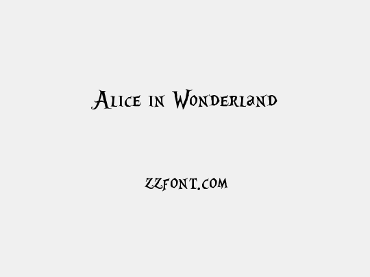 Alice in Wonderland