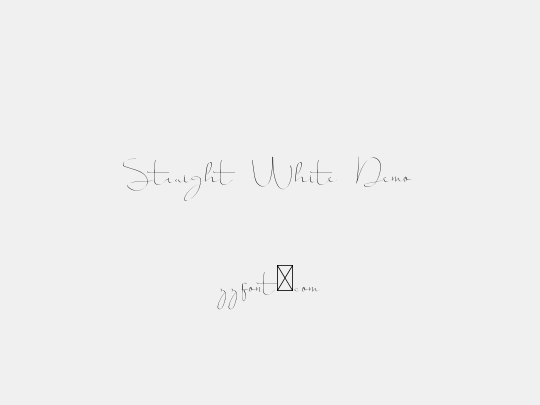 Straight White Demo
