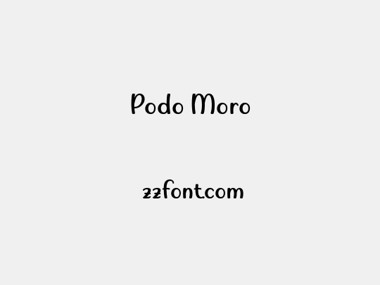 Podo Moro