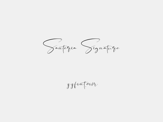 Santeria Signature