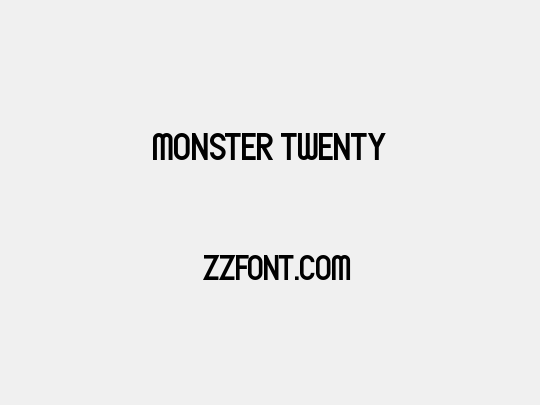 Monster Twenty