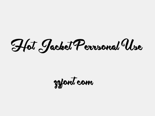 Hot Jacket Perrsonal Use