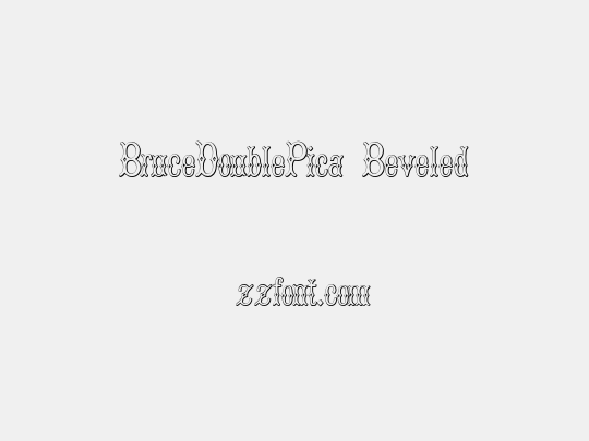 BruceDoublePica Beveled