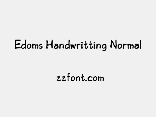 Edoms Handwritting Normal