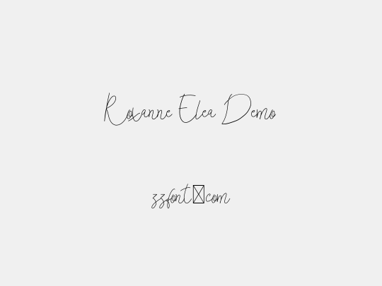 Roxanne Elea Demo