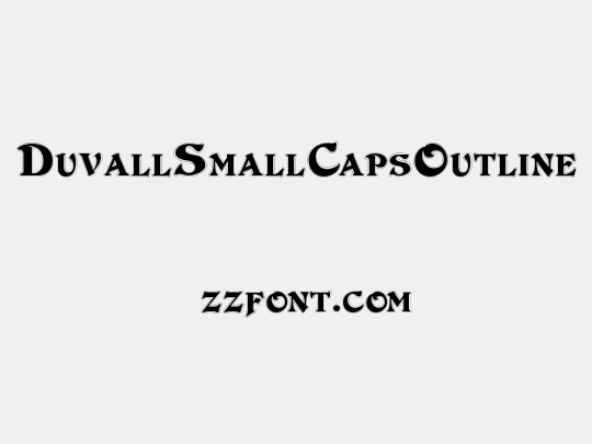DuvallSmallCapsOutline
