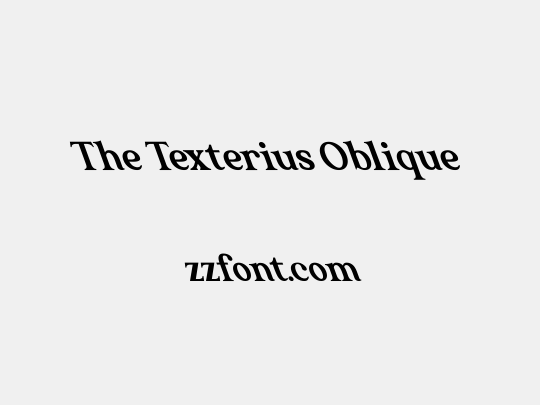 The Texterius Oblique