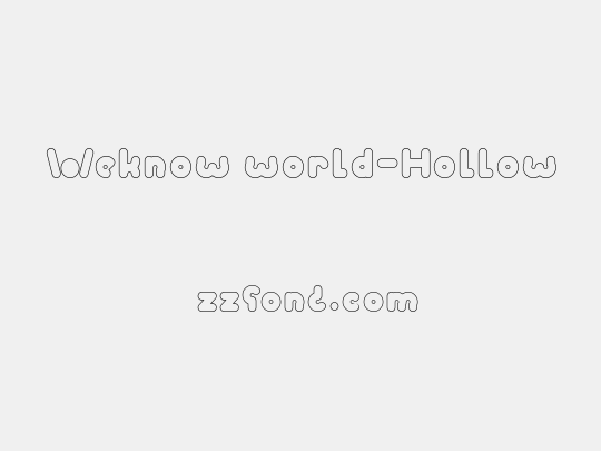 Weknow world-Hollow