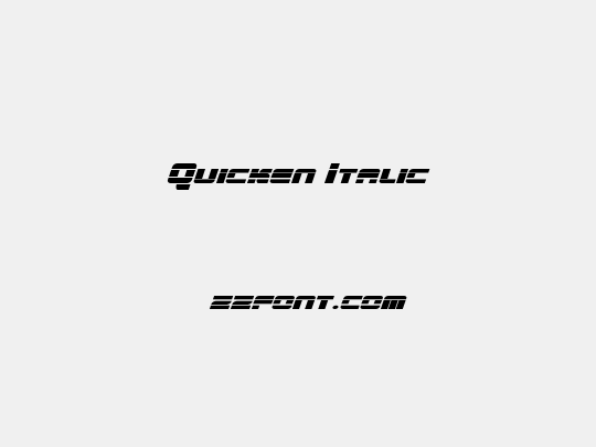 Quicken Italic