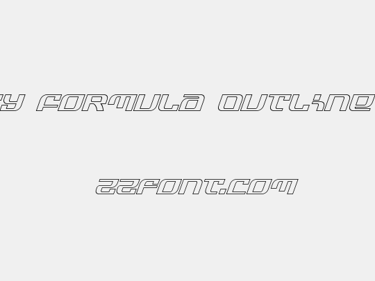 Infinity Formula Outline Italic