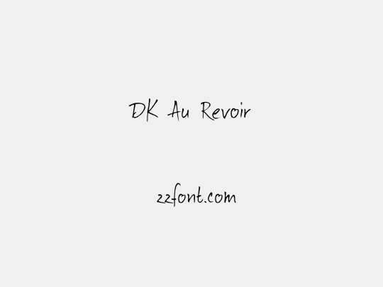 DK Au Revoir