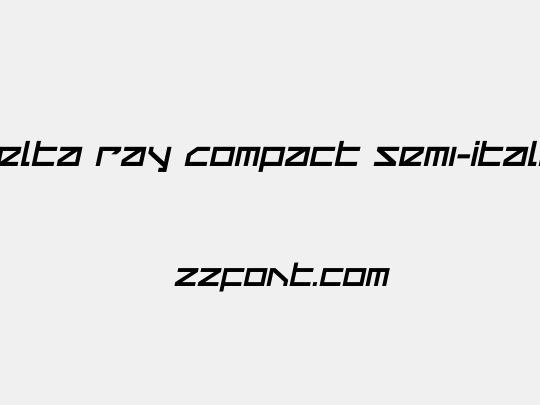 Delta Ray Compact Semi-Italic