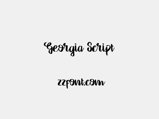 Georgia Script