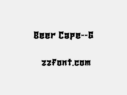 Beer Cape__G