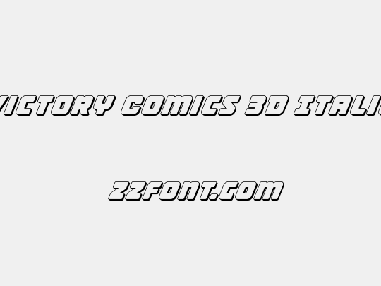 Victory Comics 3D Italic