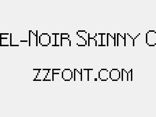 Pixel-Noir Skinny Caps