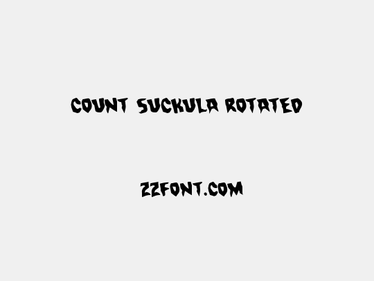 Count Suckula Rotated