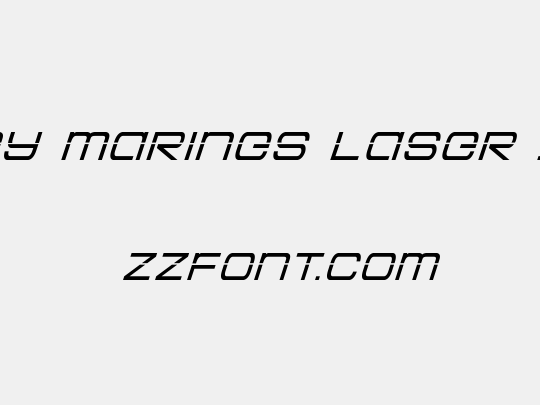 Colony Marines Laser Italic