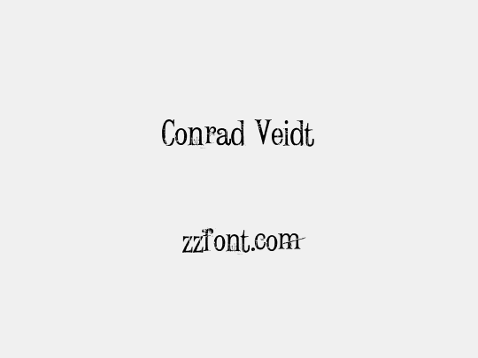 Conrad Veidt