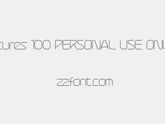 Atures 100 PERSONAL USE ONLY