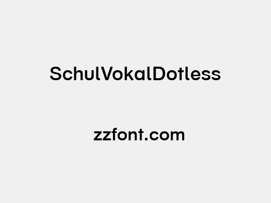 SchulVokalDotless