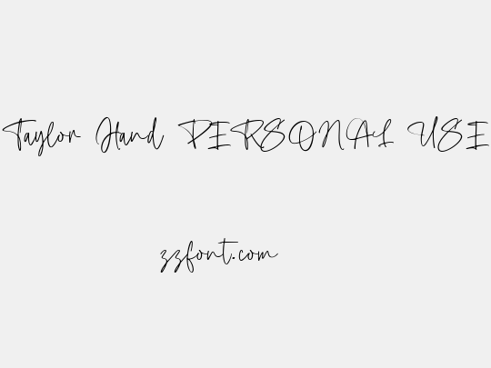 Taylor Hand PERSONAL USE