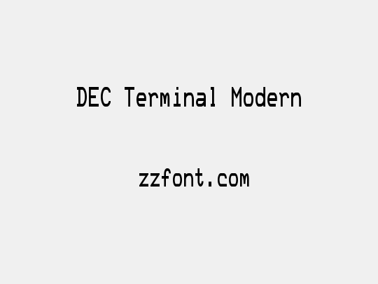 DEC Terminal Modern