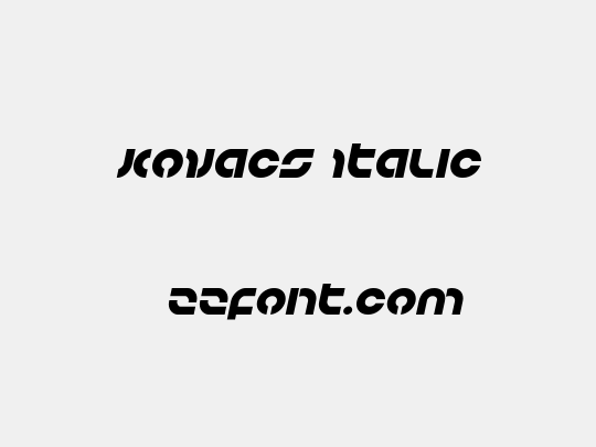 Kovacs Italic