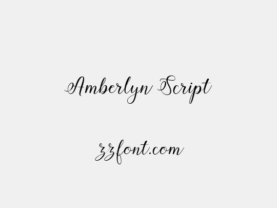 Amberlyn Script