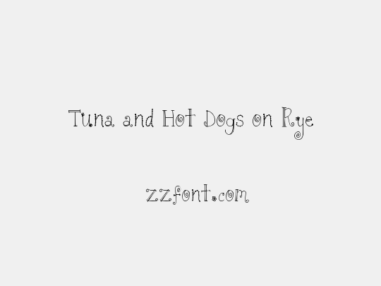 Tuna and Hot Dogs on Rye