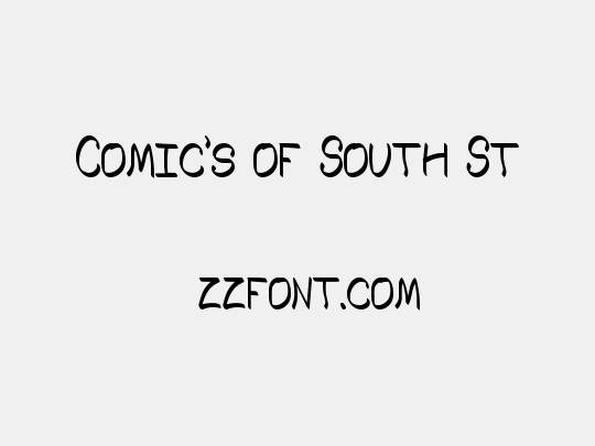Comic's of South St