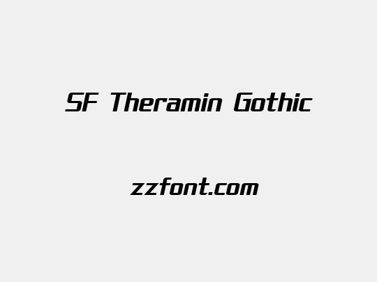 SF Theramin Gothic