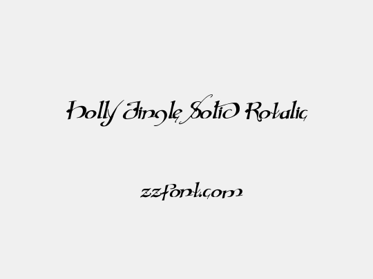 Holly Jingle Solid Rotalic