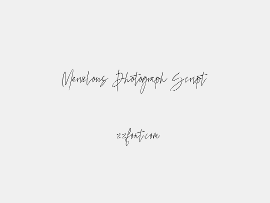 Marvelous Photograph Script