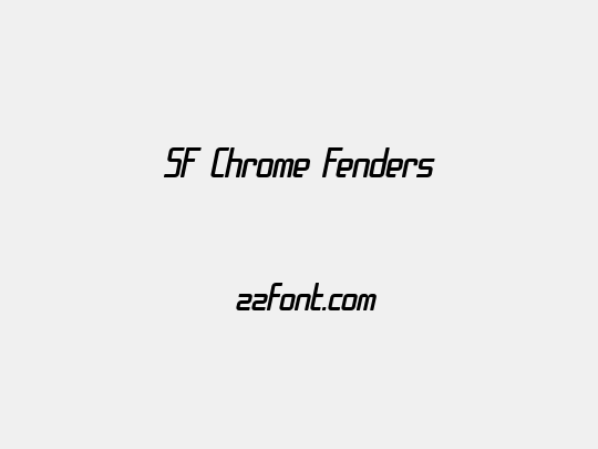 SF Chrome Fenders