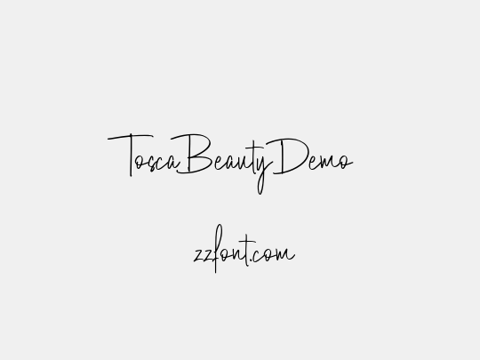 Tosca Beauty Demo