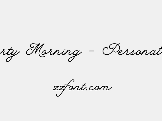 Hearty Morning - Personal Use