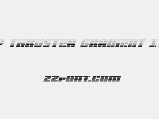 Warp Thruster Gradient Italic