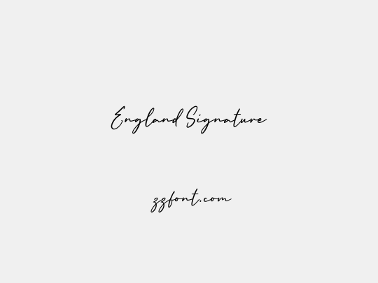 England Signature