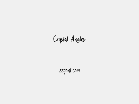 Crystal Angles