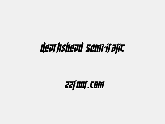 Deathshead Semi-Italic