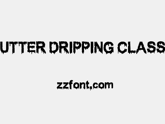 WOODCUTTER DRIPPING CLASSIC FONT