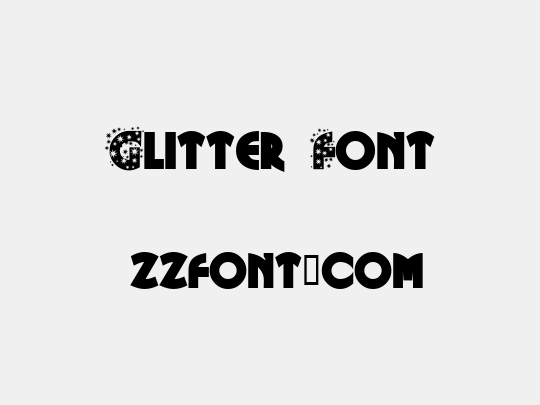 Glitter Font