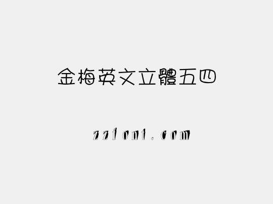 金梅英文立體五四