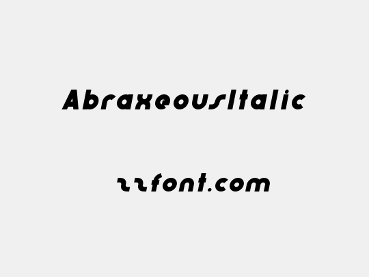 AbraxeousItalic