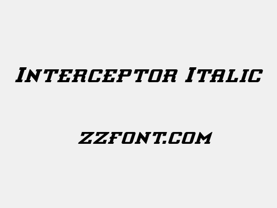 Interceptor Italic