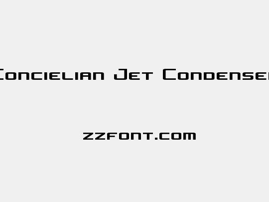Concielian Jet Condensed