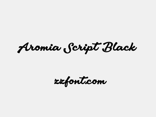 Aromia Script Black