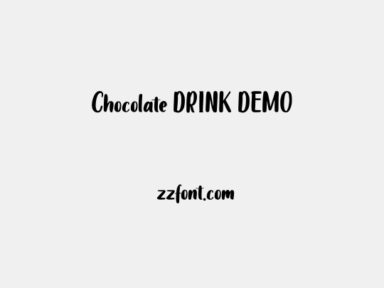 Chocolate DRINK DEMO