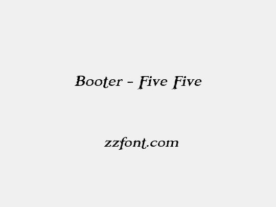Booter - Five Five